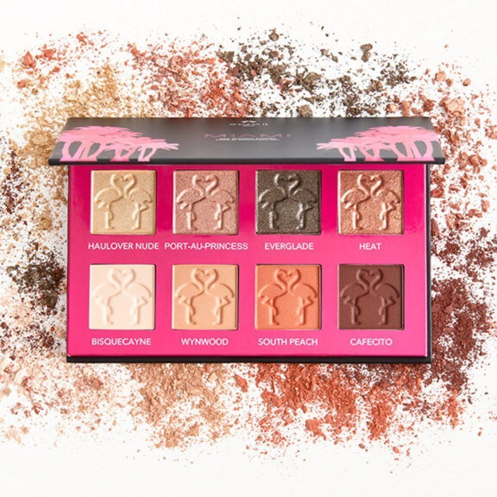 Shaina Mini Miami 8 Eyeshadows Palette With Mirror New in Box